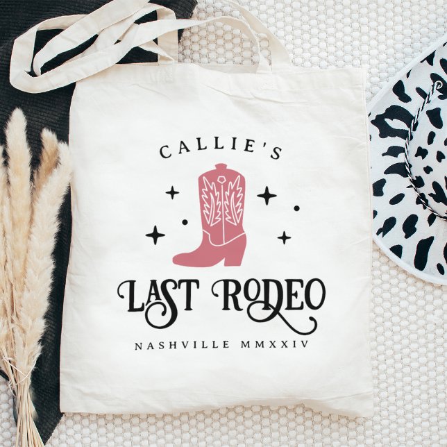 Last Rodeo Cowgirl Bachelorette Party Tote Bag (Creator Uploaded)
