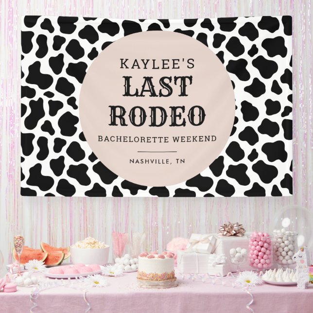 Last Rodeo Cowgirl Bachelorette Weekend Party Banner (Party)