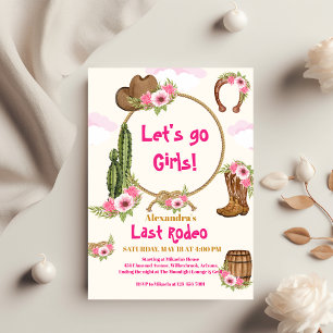 Last Rodeo Cowgirl Bridal Shower Invitation