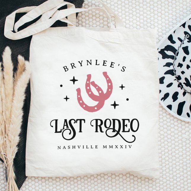 Last Rodeo Horseshoes Bachelorette Party Tote Bag (Creator Uploaded)