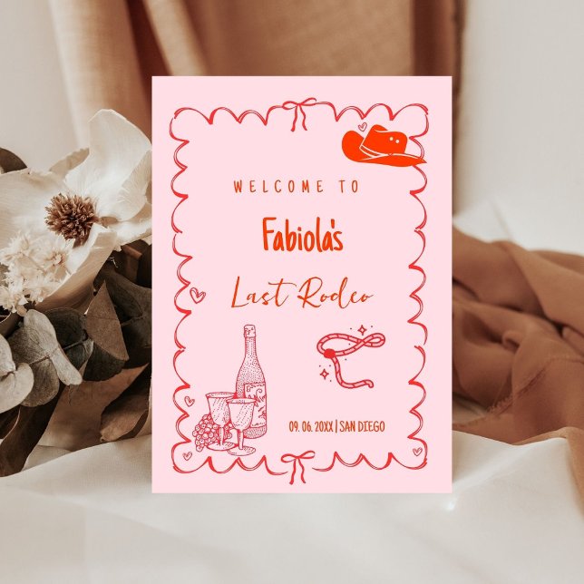 Last Rodeo Narshivlle Bachelorette  Welcome sign (Creator Uploaded)