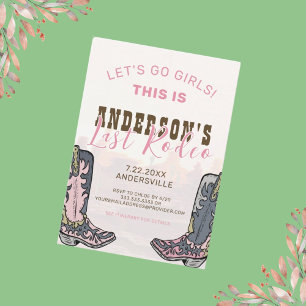 Last Rodeo Nashville Bachelorette Weekend Party In Invitation