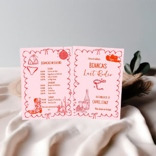 Last rodeo Nashville Bachelorette Weekend Party Invitation
