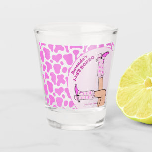 Last Rodeo Pink Cowgirl Bridal Shower Party Shot Glass