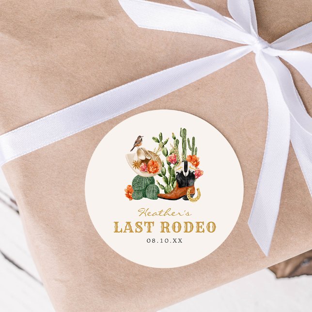 Last Rodeo Sticker (Last Rodeo Round Sticker by Painted Paperie
)