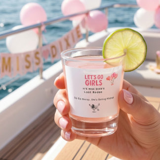 Last Rodeo Viral Classic Bachelorette Week party Shot Glass