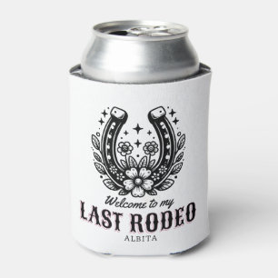 last rodeo western bachelorette party custom name can cooler