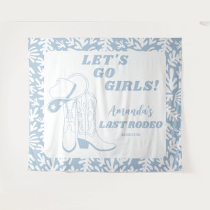 Last Rodeo Western Cowgirl Bachelorette Party Tapestry