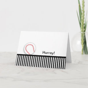 Last Round of Chemo Congratulations Card-Baseball Card