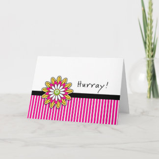 Last Round of Chemotherapy Greeting Card - Hurray