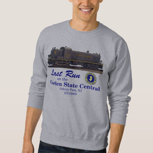 "Last Run" Mens Sweat Shirt (Front)