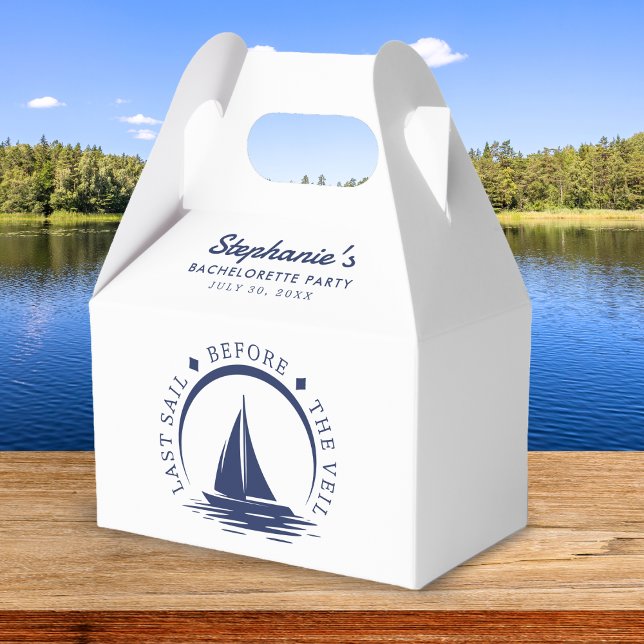 Last Sail Before the Veil Bachelorette Party Favour Box (Last Sail Before the Veil Bachelorette Party Favor Boxes
)