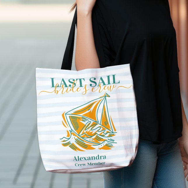 Last Sail Before the Veil Bachelorette Party  Tote Bag (Creator Uploaded)