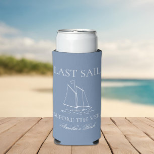 Last Sail Before The Veil Bachelorette Weekend Seltzer Can Cooler