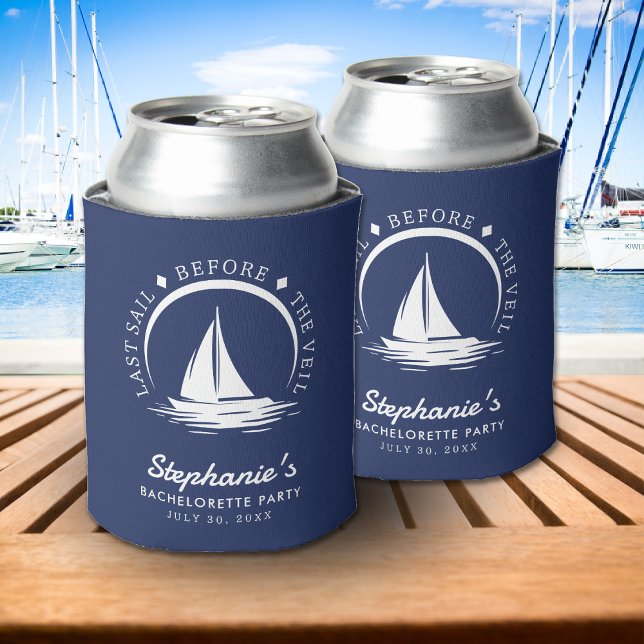 Last Sail Before the Veil Blue Bachelorette Party Can Cooler (Last Sail Before the Veil Blue Bachelorette Party Can Cooler
)