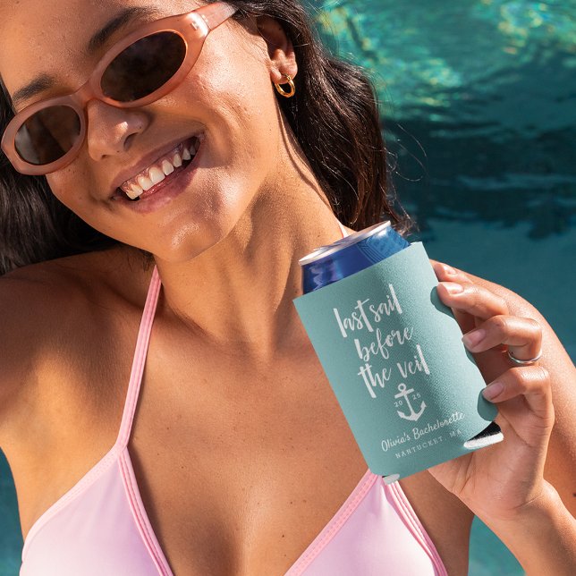 Last Sail Before the Veil Boat Bachelorette Party Can Cooler (Creator Uploaded)