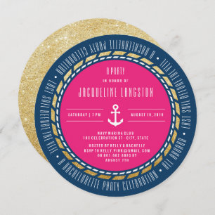 Last Sail Before The Veil Chic Bachelorette Party Invitation