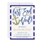 Last Sail Before the Veil Party Invite