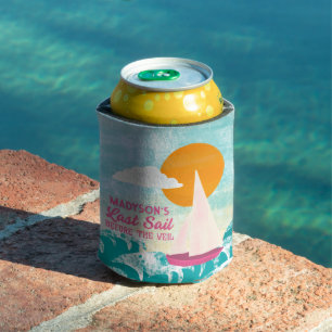 Last Sail Before the Veil Sailboat Bachelorette Can Cooler