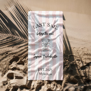 Last Sail Before the Veil Towel   Nautical