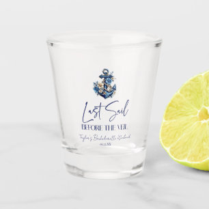 Last Sail Before Veil Bachelorette Weekend Party Shot Glass