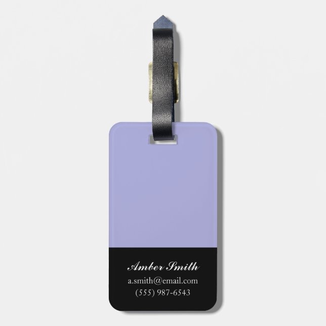 Last September Luggage Tag (Back Vertical)