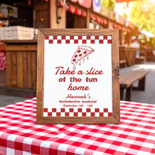 Last Slice Pizza Bachelorette Favors Sign