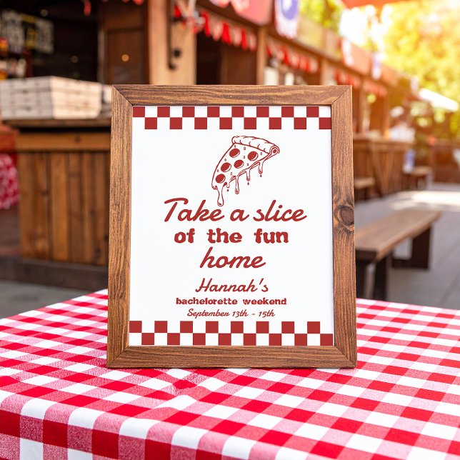 Last Slice Pizza Bachelorette Favours Sign (Creator Uploaded)