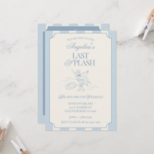 Last Splash Bachelorette Weekend Itinerary and  Invitation