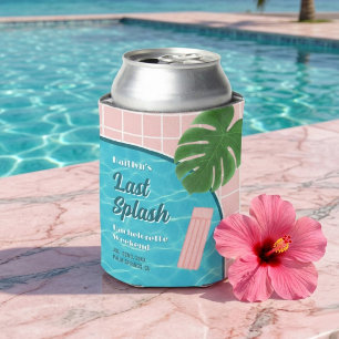 Last Splash Bachelorette Weekend Pool Party Favour Can Cooler