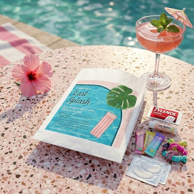 Last Splash Bachelorette Weekend Recovery Kit Favour Bag (Creator Uploaded)