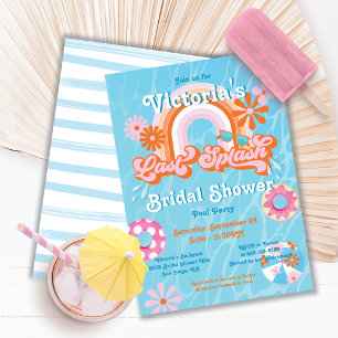 Last Splash Pool Bachelorette Bridal Shower Invitation