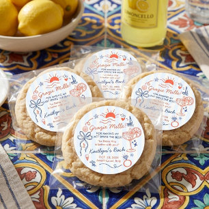 Last Spritz Amalfi Coast Bachelorette Party Favor Classic Round Sticker