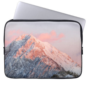 Last sun light on mountain Storžič, Slovenia Laptop Sleeve