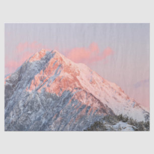 Last sun light on mountain Storžič, Slovenia Tissue Paper