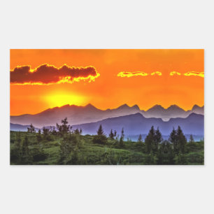 Last Sunset Rectangular Sticker