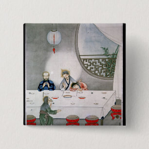 Last Supper 15 Cm Square Badge