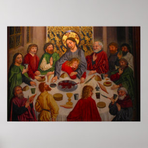 Last Supper - Heinrich Lutzelmann - c1485 Poster