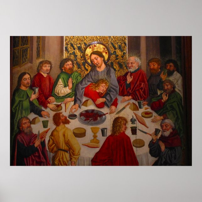Last Supper - Heinrich Lutzelmann - c1485 Poster (Front)