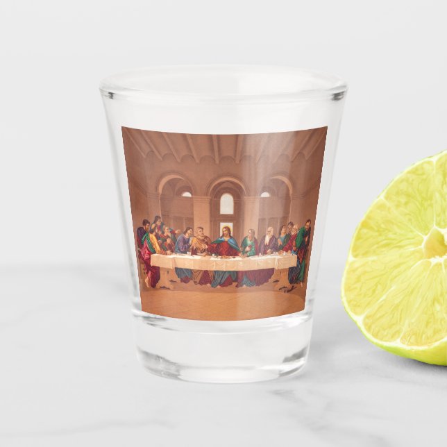 Last Supper of Jesus Christ Shot Glass (Front)