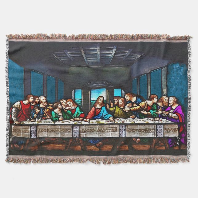 Last Supper Throw Blanket (Front)