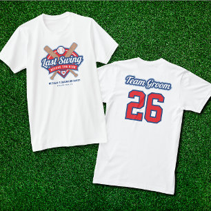Last Swing Baseball Bachelor Team Groom T-Shirt