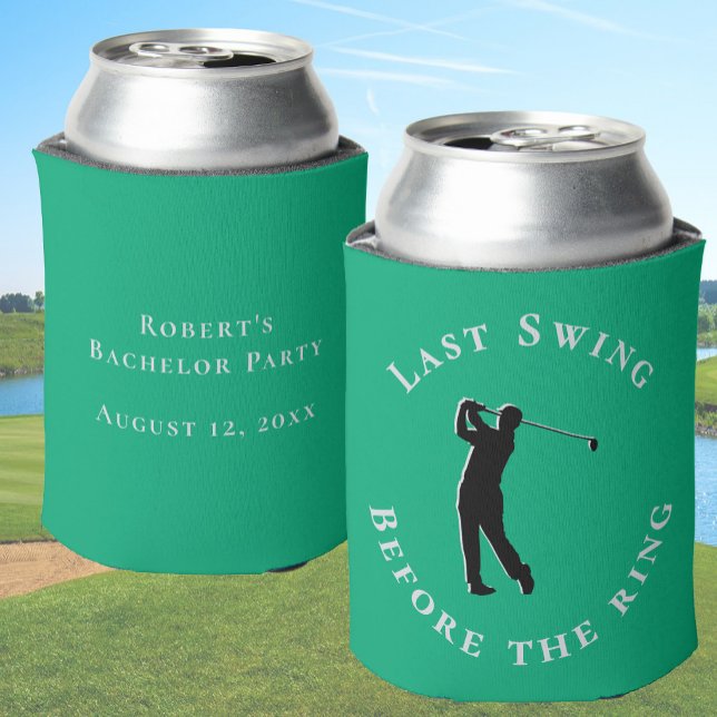Last Swing Before The Ring Bachelor Party Favour Can Cooler (Creator Uploaded)