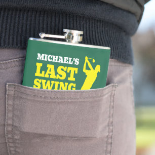 Last Swing Before the Ring Bachelor Party Flask