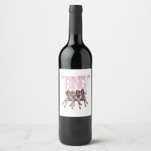 Last Swing Before the Ring Bridesmaids Swing Wine Label