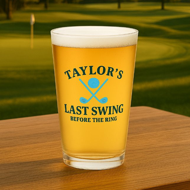 Last Swing Before The Ring Golf Bachelor Glass (Last Swing Before The Ring Golf Bachelor Glass by Ricaso 

Groom to be and his crew glasses)