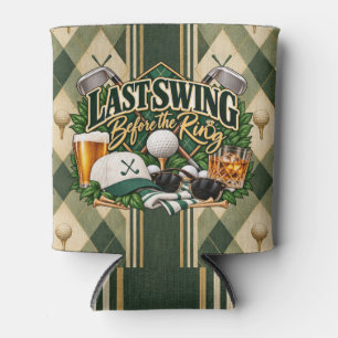 Last Swing Before the Ring Golf Bachelor Party Can Cooler