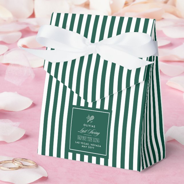 Last Swing Before the Ring green bachelorette Favour Box (Wedding)
