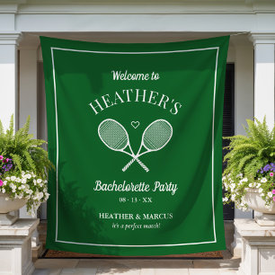 Last Swing Before the Ring Tennis Bachelorette Tapestry