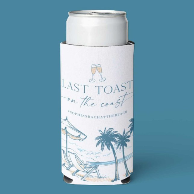 Last Toast on the Coast Bachelorette Can Cooler (Creator Uploaded)